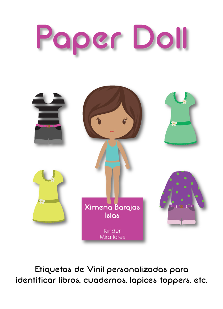 Escuela Vinil Paper Doll