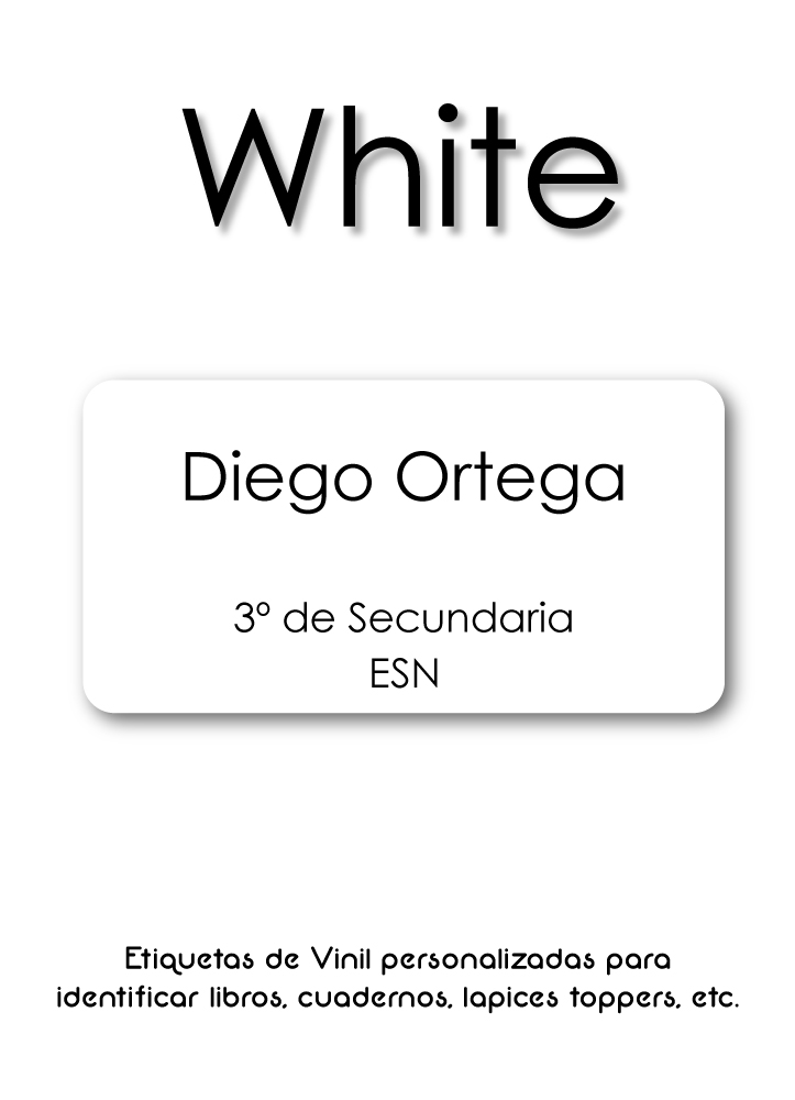 Pack Back to School White